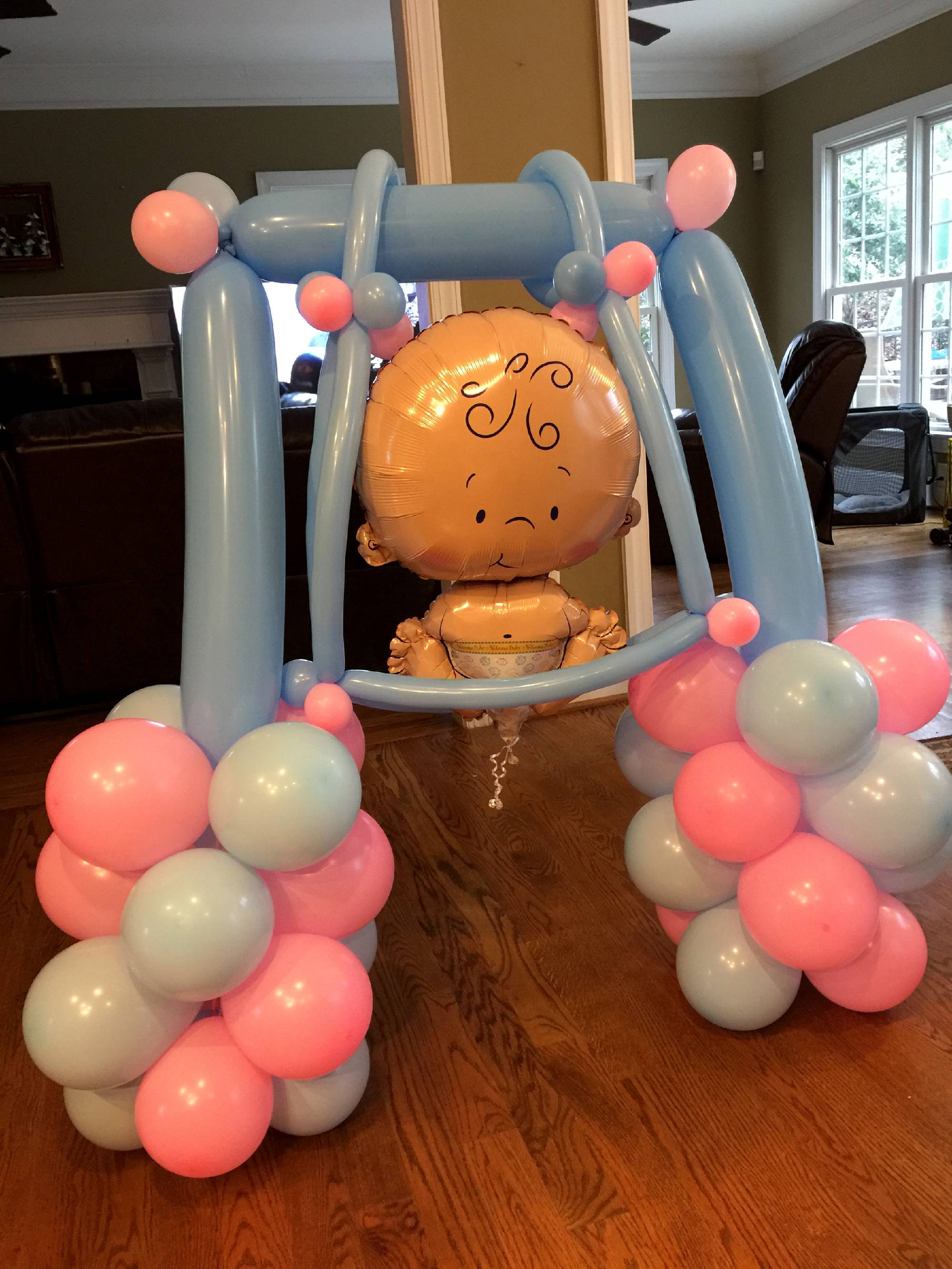 Baby shower balloon decoration in Cary