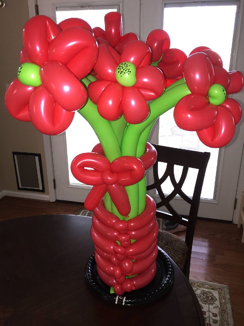 Flower balloon bouquet