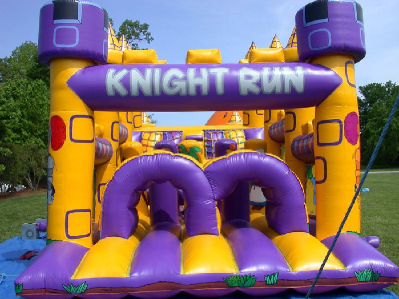 Obstacle Course inflatable bounce house rental entrance