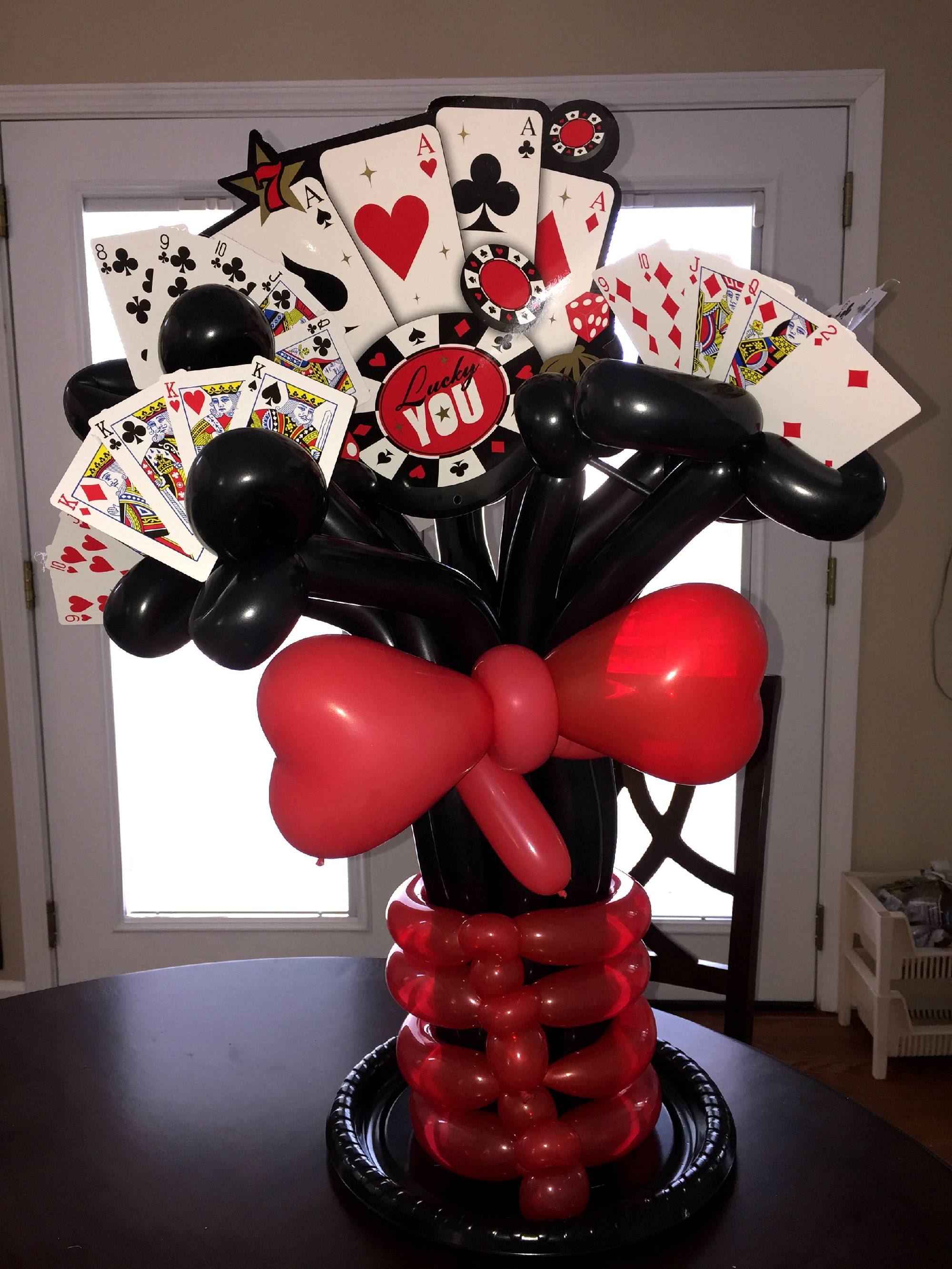 Poker balloon bouquet