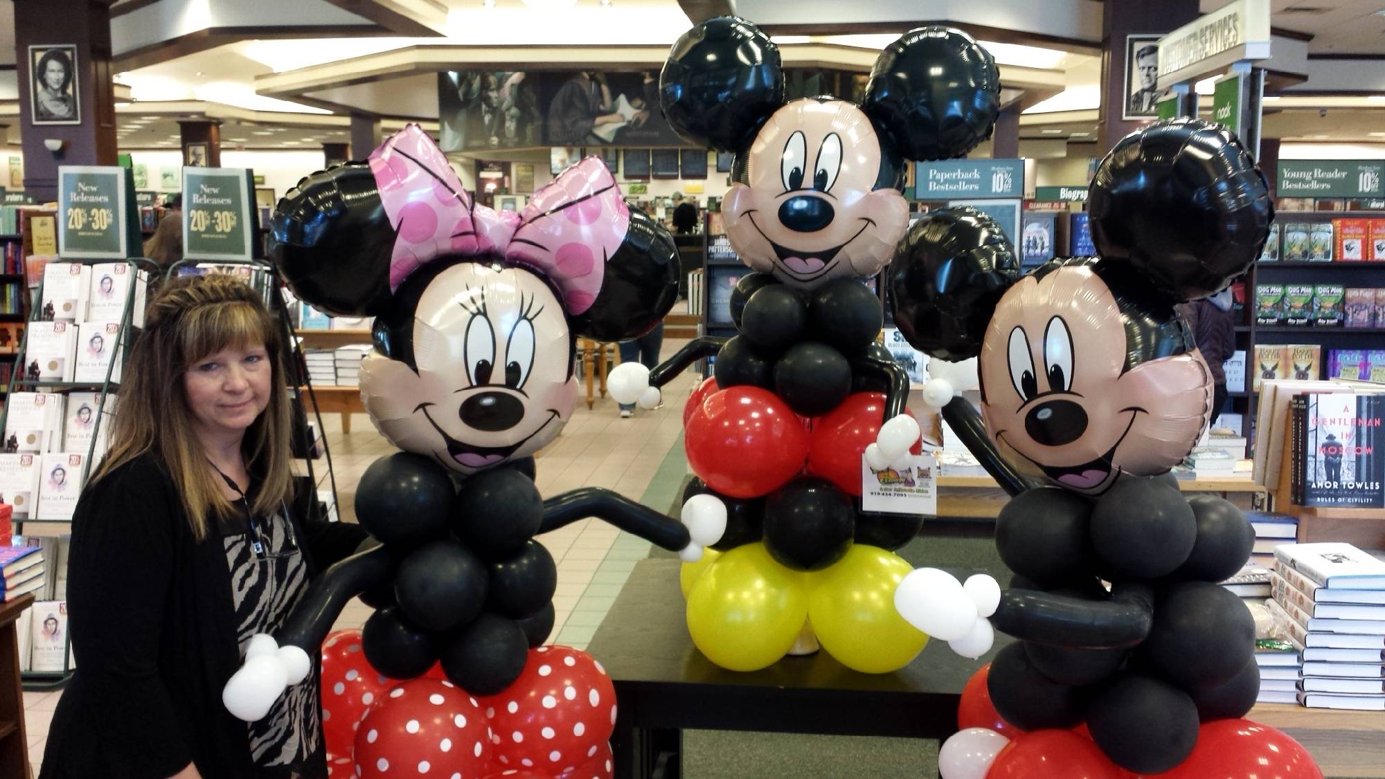 Three famous mice balloon decorations