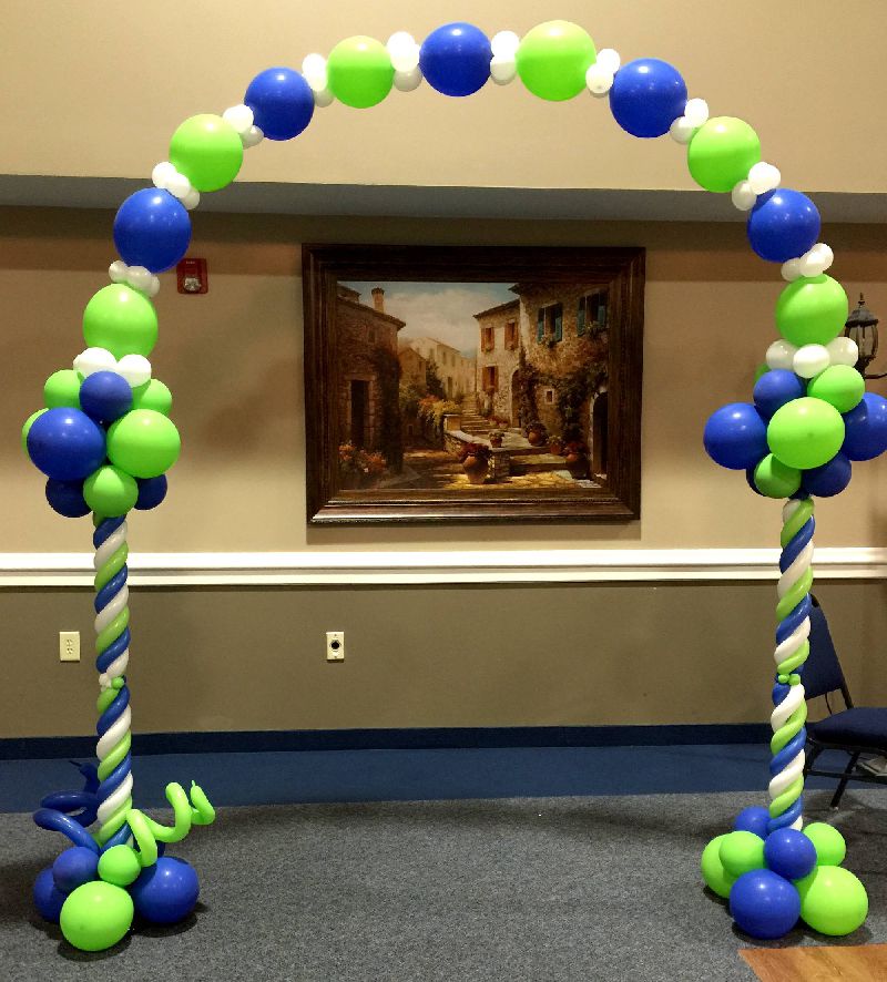 Two column balloon arch in Raleigh